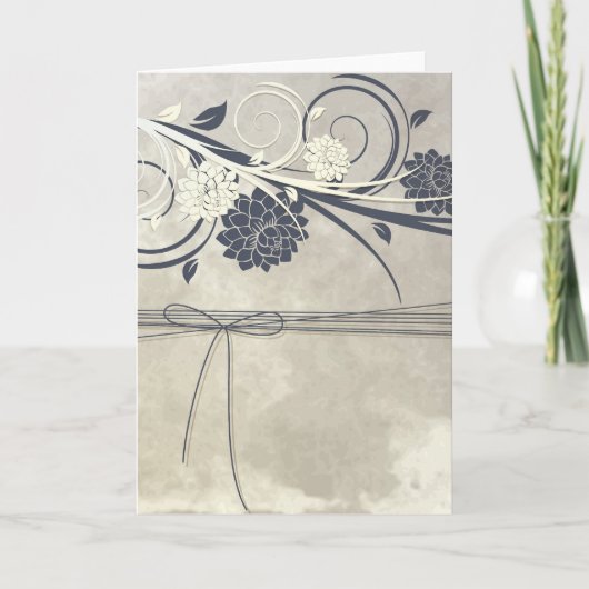 Carte Fleurs Bleues (Devant)