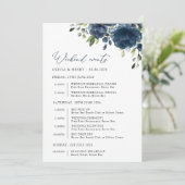 Carte Fleurs bleues de la marine, verdure, chronologie M (Debout devant)