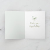Carte Fleurs Bleues de Menthe Rougeoyantes dans un Pot P (Intérieur)