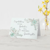 Carte Fleurs Bleues Grandgirl Graduation (Fleur jaune)