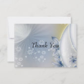 Carte Fleurs Bleues Mercis (Devant)