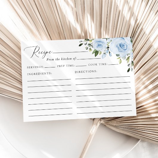 Carte Fleurs Bleues Poussiéreuses, Feuillage, Recette de