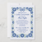 Carte Fleurs Bleues Shower par la Poste 50e Annive (Devant)