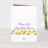 Carte Fleurs botaniques de violettes de joyeux (Dos)