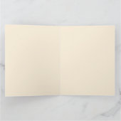 Carte Fleurs botaniques vintage corail (Intérieur)