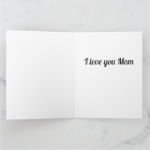 Carte Fleurs botaniques voeux de maman  (Intérieur)