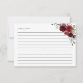 Carte Fleurs Bourgogne, Boho, Recette Fête des mariées (Dos)