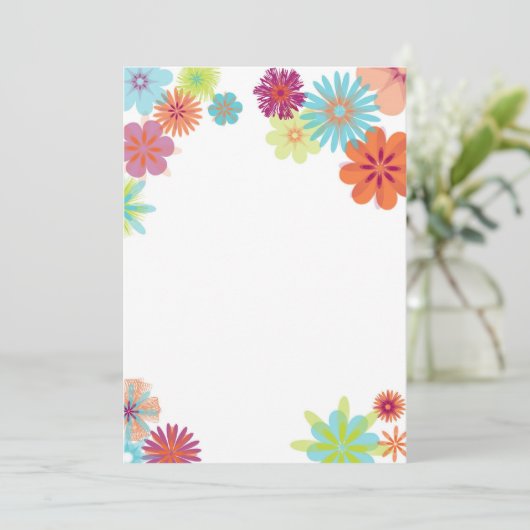 Carte Fleurs Brillantes (Debout devant)