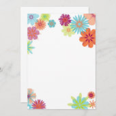 Carte Fleurs Brillantes (Devant / Derrière)