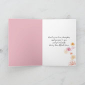 Carte Fleurs brillantes sur la Sympathie noire (Intérieur)