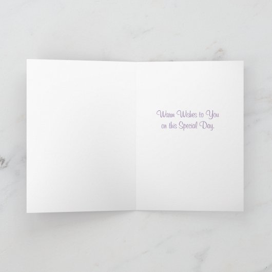 Carte Fleurs Chic Bow Meadow Anniversaire (Intérieur)