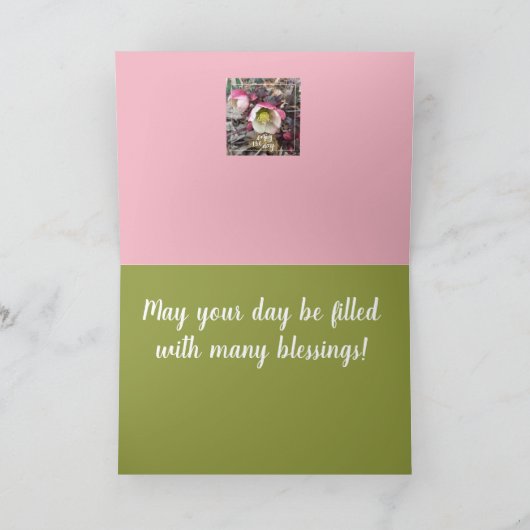 CARTE FLEURS COLLAGE ANNIVERSAIRE (Intérieur)