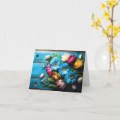 Carte Fleurs colorées (Fleur jaune)