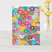 Carte Fleurs colorées (Fleur jaune)