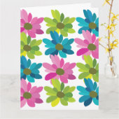 Carte Fleurs colorées Fleurs (Fleur jaune)