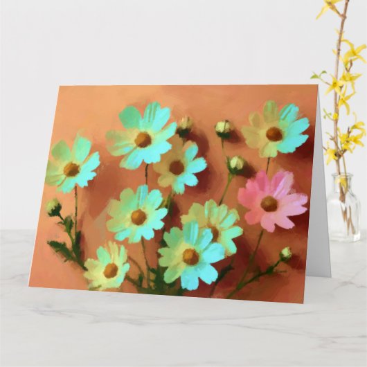 Carte Fleurs communes de Zinnia (Fleur jaune)