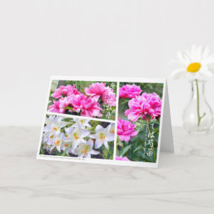 Carte Fleurs comparées à de belles femmes