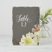 Carte Fleurs contemporaines modernes Scabiosa Mariage de (Debout devant)