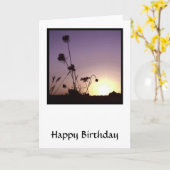 Carte Fleurs Coucher De Soleil (Fleur jaune)