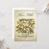 Carte Fleurs d’anniversaire le 30 novembre "Le souffle d (Devant/Arrière en situation)