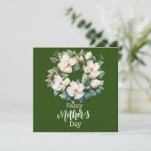 Carte "Fleurs d'affection : Gardenia blanc pour la fête  (Debout devant)