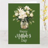 Carte "Fleurs d'affection : Gardenia blanc pour la fête (Fleur jaune)
