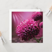 Carte Fleurs Dahlia (Devant/Arrière en situation)