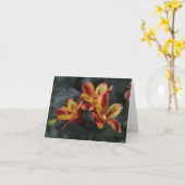 Carte Fleurs d'Alstroemeria (Fleur jaune)