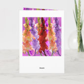 Carte Fleurs d'Althaea d'élégance, Anniversaire (Dos)