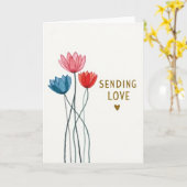 Carte Fleurs d'Amour (Fleur jaune)