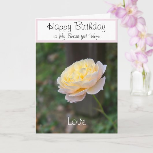 Carte Fleurs d'anniversaire de femme ou pour n'importe q (Orchidée)