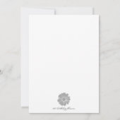 Carte Fleurs d'anniversaire le 11 août "Geranium" (Dos)