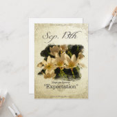 Carte Fleurs d'anniversaire le 13 septembre "Fleur Zephy (Devant/Arrière en situation)