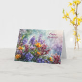 Carte Fleurs d'anniversaire pour n'importe qui Général (Fleur jaune)