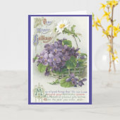 Carte Fleurs d'anniversaire vintages (Fleur jaune)