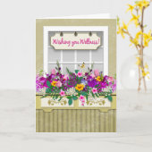 Carte Fleurs dans la boîte de fenêtre (Fleur jaune)