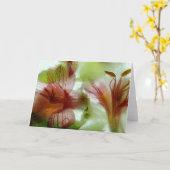 Carte Fleurs dans la glace (Fleur jaune)