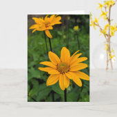 Carte Fleurs dans le jardin (Fleur jaune)