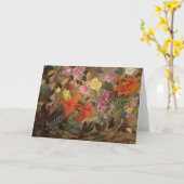 Carte Fleurs dans un jardin | Tadeusz Makowski (Fleur jaune)