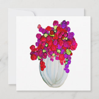 Carte Fleurs dans un vase