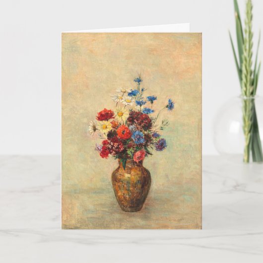 Carte Fleurs dans un Vase (Devant)