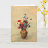 Carte Fleurs dans un Vase (Fleur jaune)