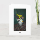 Carte Fleurs dans un vase (Dos)