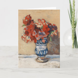 Carte Fleurs dans un Vase Bleu Christopher Wood