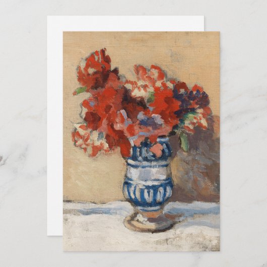 Carte Fleurs dans un Vase Bleu | Christopher Wood (Devant / Derrière)