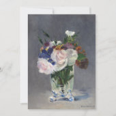 Carte Fleurs dans un vase de cristal | Édouard Manet (Devant)