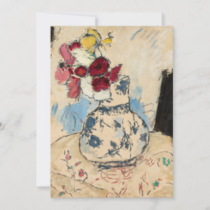 Carte Fleurs dans un vase de fleurs Tadeusz Makowski