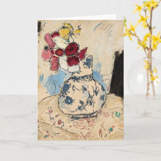 Carte Fleurs dans un vase de fleurs | Tadeusz Makowski (Fleur jaune)