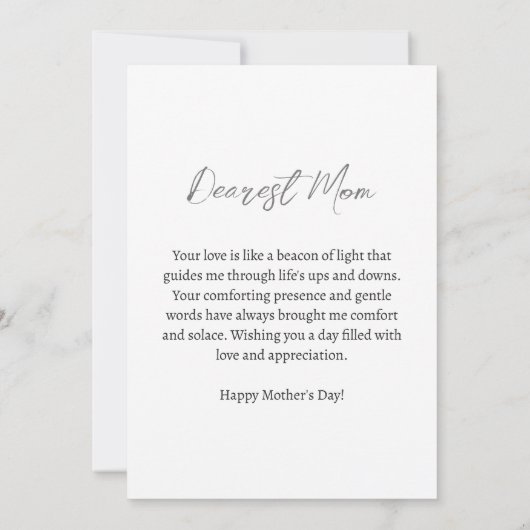 Carte Fleurs d'Aquarelle (Dos)