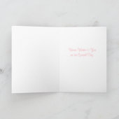 Carte Fleurs d'aquarelle chic pour anniversaire (Intérieur)